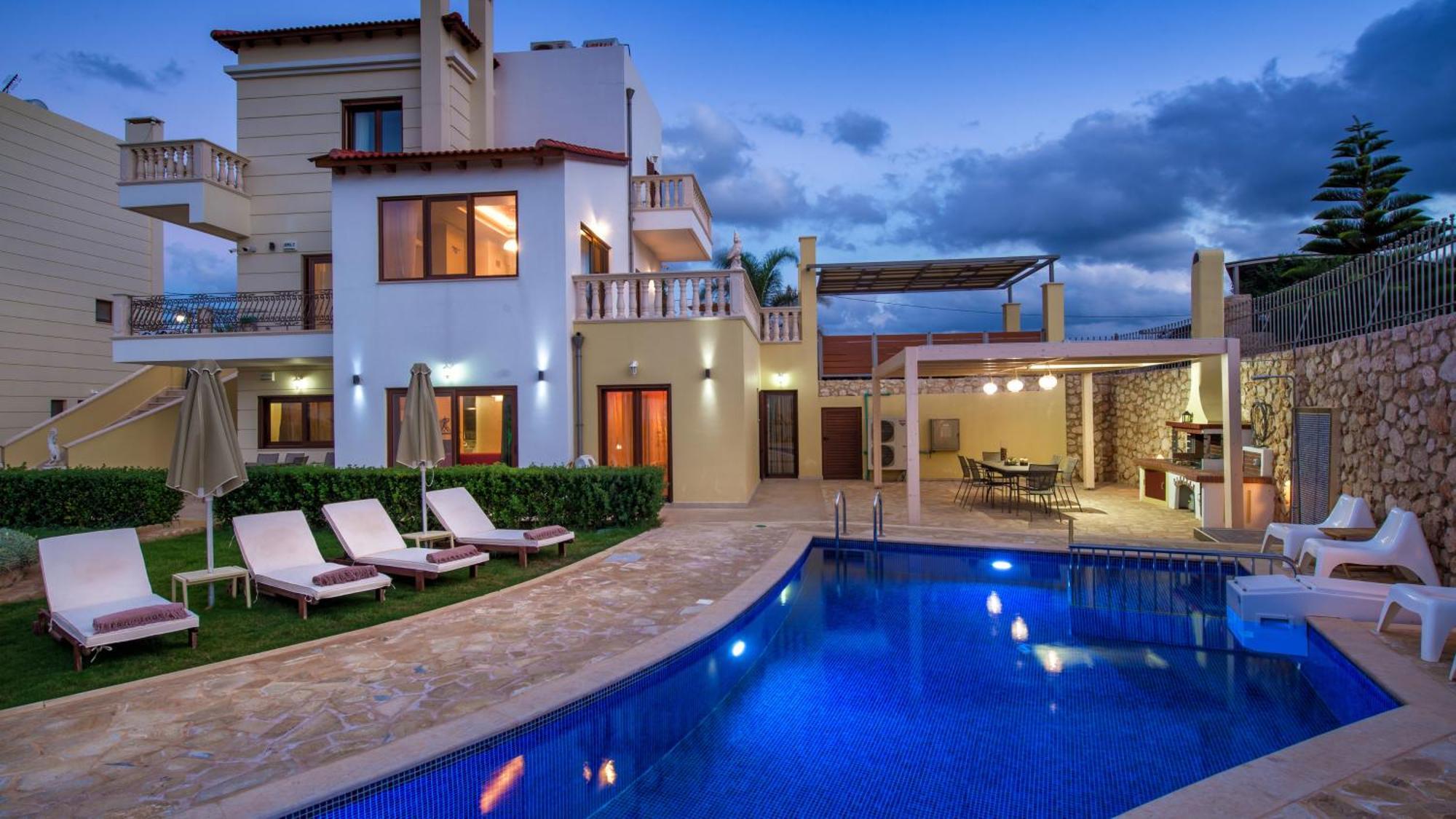Azzuro Villa With Private Pool By Estia Khersónisos Eksteriør bilde